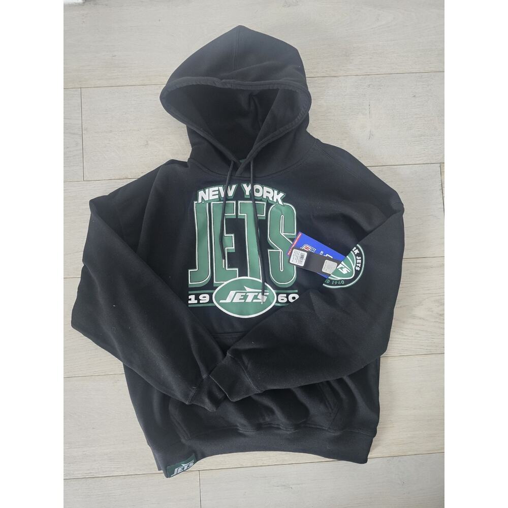 New York Jets NFL Men's Ultra Game Black Green Hoodie - NWT Medium